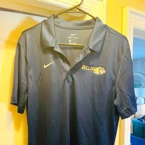 Nike Dri-Fit Men's Small Dwight Englewood Bulldogs Polo Blue